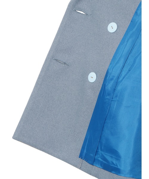 PAMEO POSE（パメオポーズ）の「Inverted Triangle Jacket Blue（テーラードジャケット・レディース・ブルー・FREE）」の13枚目の写真