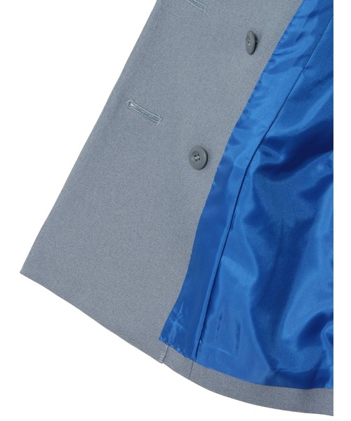 PAMEO POSE（パメオポーズ）の「Inverted Triangle Jacket Blue（テーラードジャケット・レディース・ブルー・FREE）」の18枚目の写真