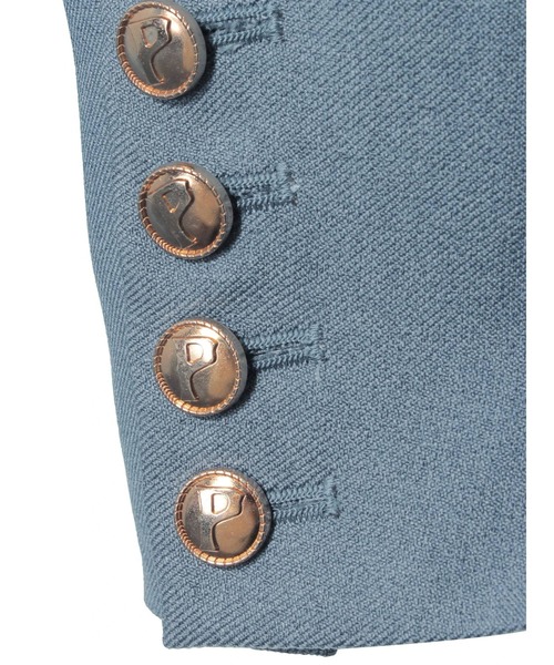 PAMEO POSE（パメオポーズ）の「Inverted Triangle Jacket Blue（テーラードジャケット・レディース・ブルー・FREE）」の16枚目の写真