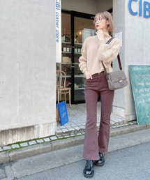 Voyage titty&Co.PETIT | 【Voyage titty&Co.】スリムフレアパンツ(その他パンツ)