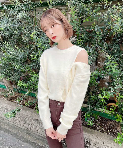 Voyage titty&Co.PETIT（ボヤージュティティアンドコープチ）の「【Voyage titty&Co.】スリムフレアパンツ（その他パンツ・レディース・ブラウン・SMALL/MEDIUM）」の8枚目の写真