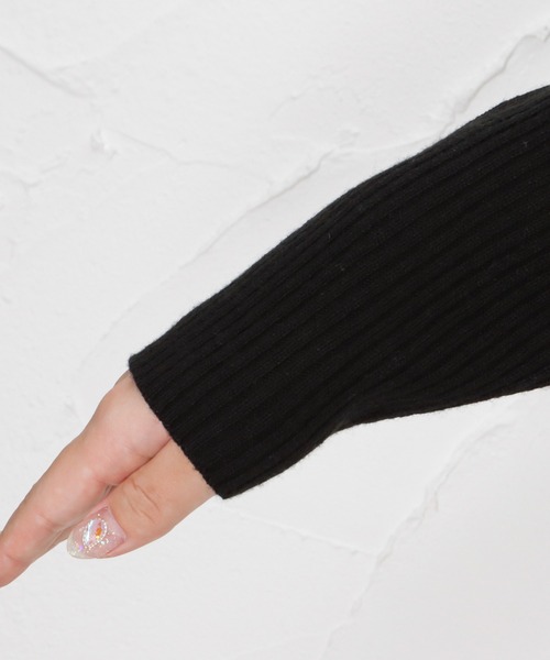 NAVY(ネイビー)の「洗えるニット 12Gタートルネックリブプルオーバー(ニット/セーター・レディース・ブラック/ホワイト/ブラウン・M/L)」の19枚目の写真