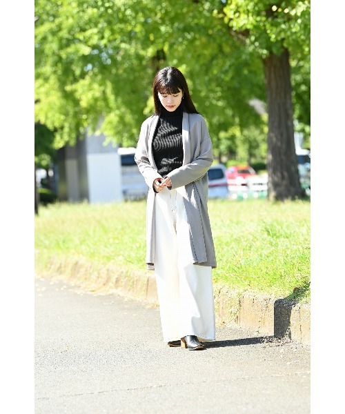 NAVY(ネイビー)の「洗えるニット 12Gタートルネックリブプルオーバー(ニット/セーター・レディース・ブラック/ホワイト/ブラウン・M/L)」の6枚目の写真