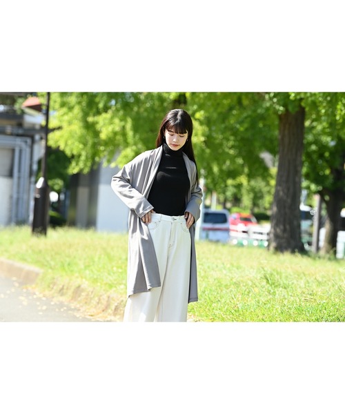 NAVY(ネイビー)の「洗えるニット 12Gタートルネックリブプルオーバー(ニット/セーター・レディース・ブラック/ホワイト/ブラウン・M/L)」の9枚目の写真