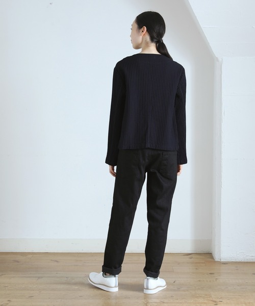 Plantation（プランテーション）の「コットンストレッチデニム / パンツ / (O)（デニムパンツ・レディース・ブラック/ネイビー/ホワイト・M size/S size）」の5枚目の写真