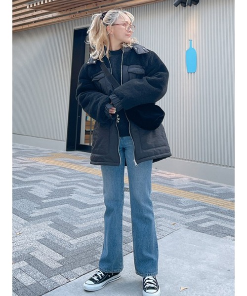 Vicente（ヴィセンテ）の「Merry down jacket（ダウンジャケット/コート・レディース・ブラック/ホワイト・FREE）」の12枚目の写真