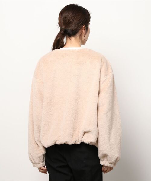 Howdy Marie（ハウディ―マリー）の「ノーカラー ファーブルゾン（ブルゾン・レディース・ベージュ/グレー/ブラウン・フリー）」の19枚目の写真