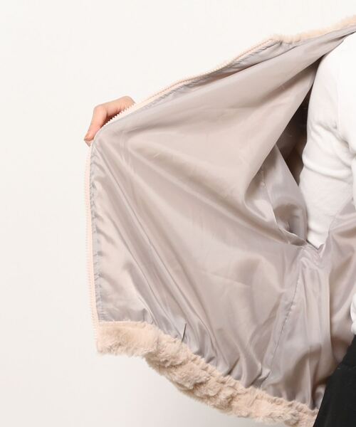 Howdy Marie（ハウディ―マリー）の「ノーカラー ファーブルゾン（ブルゾン・レディース・ベージュ/グレー/ブラウン・フリー）」の18枚目の写真