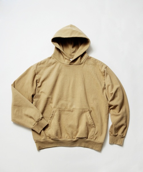 LOS ANGELES APPAREL(ロサンゼルスアパレル)の「【LOS ANGELES APPAREL/ロサンゼルスアパレル】Heavy Fleece Hood / フードパーカー(パーカー・メンズ・アッシュグレー/ブラック/ベージュ・MEDIUM/LARGE/X-LARGE)」の3枚目の写真