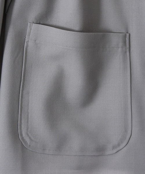 marka（マーカ）の「marka / マーカ：S.B. SHIRT JACKET - ORGANIC WOOL MOHAIR TROPICAL -：M22A-10SH01C[COR]（テーラードジャケット・メンズ・ブラック/グレー・1/2/3）」の16枚目の写真
