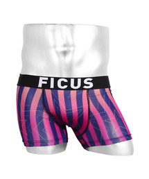 FICUS（フィークス）の「FICUS/フィークス ボクサーパンツ メンズ アンダーウェア 下着 ツルツル スター 星 ストライプ（ボクサーパンツ）」