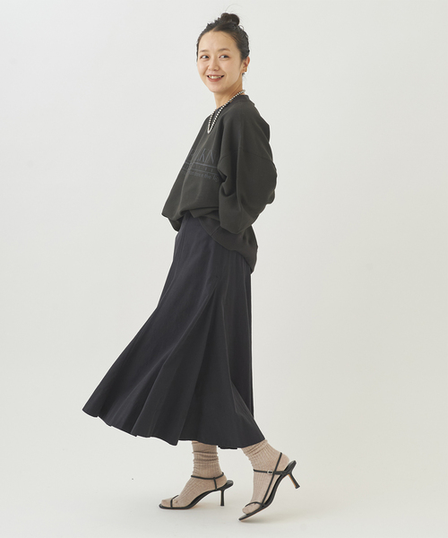 plage(プラージュ)の「Nidom bio slit スカート◆(スカート・レディース・キャメル/ダークブルー/ブラック・34/38/36)」の4枚目の写真