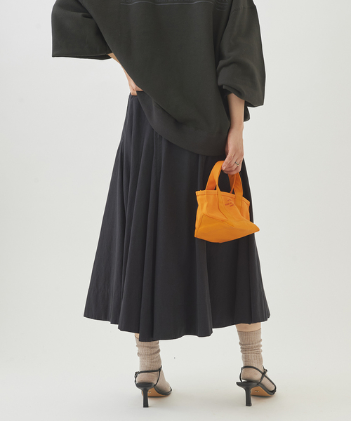 plage(プラージュ)の「Nidom bio slit スカート◆(スカート・レディース・キャメル/ダークブルー/ブラック・34/38/36)」の7枚目の写真
