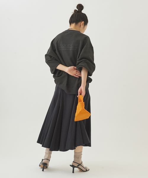 plage(プラージュ)の「Nidom bio slit スカート◆(スカート・レディース・キャメル/ダークブルー/ブラック・34/38/36)」の8枚目の写真