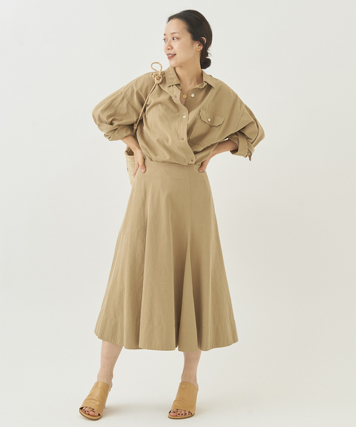 plage(プラージュ)の「Nidom bio slit スカート◆(スカート・レディース・キャメル/ダークブルー/ブラック・34/38/36)」の11枚目の写真