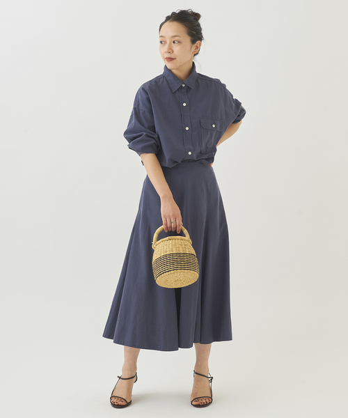 plage(プラージュ)の「Nidom bio slit スカート◆(スカート・レディース・キャメル/ダークブルー/ブラック・34/38/36)」の15枚目の写真