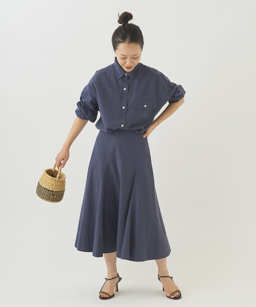 plage(プラージュ)の「Nidom bio slit スカート◆(スカート・レディース・キャメル/ダークブルー/ブラック・34/38/36)」の16枚目の写真