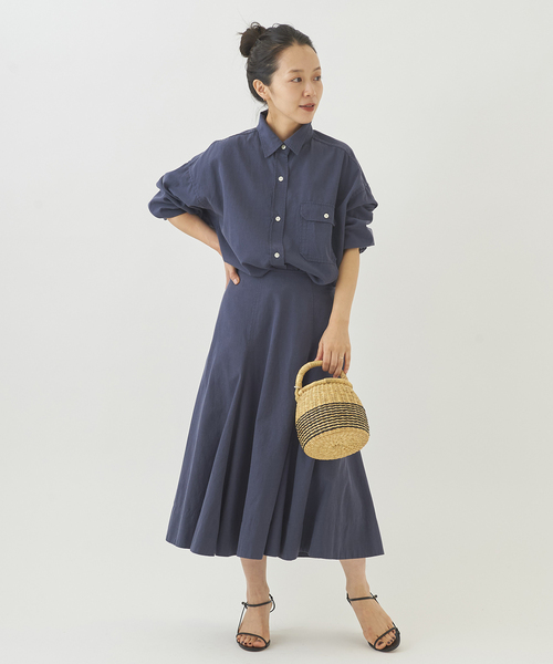 plage(プラージュ)の「Nidom bio slit スカート◆(スカート・レディース・キャメル/ダークブルー/ブラック・34/38/36)」の17枚目の写真