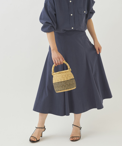 plage(プラージュ)の「Nidom bio slit スカート◆(スカート・レディース・キャメル/ダークブルー/ブラック・34/38/36)」の19枚目の写真