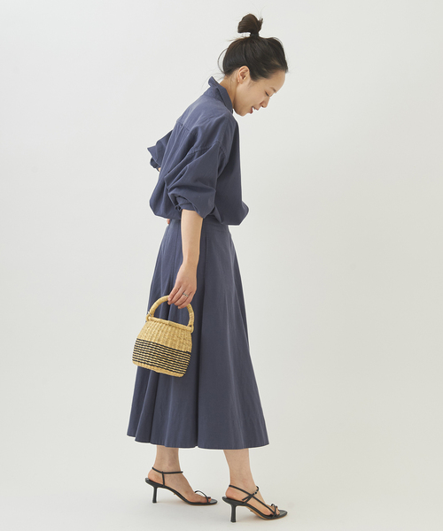 plage(プラージュ)の「Nidom bio slit スカート◆(スカート・レディース・キャメル/ダークブルー/ブラック・34/38/36)」の22枚目の写真