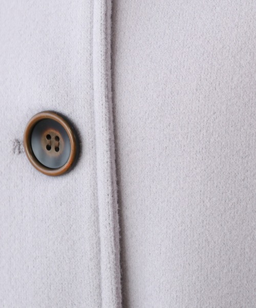 frames RAY CASSIN(フレームスレイカズン)の「【WEB限定】2WAYフェイクウールコート(ステンカラーコート・レディース・ブラック/オフホワイト/ラベンダー・FREE)」の20枚目の写真