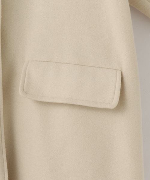 frames RAY CASSIN(フレームスレイカズン)の「【WEB限定】2WAYフェイクウールコート(ステンカラーコート・レディース・ブラック/オフホワイト/ラベンダー・FREE)」の14枚目の写真