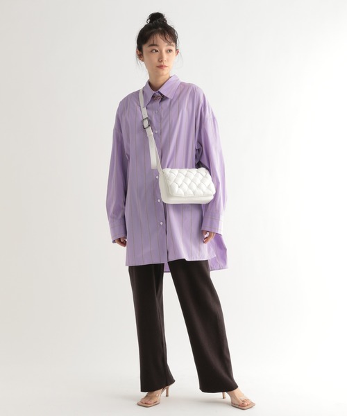 BABYLONE（バビロン）の「BABYLONE / コットンオーバーシャツ（シャツ/ブラウス・レディース・ブルー/ホワイト系その他/ブルー系その他/パープル系その他/ピンク系その他・フリー）」の16枚目の写真