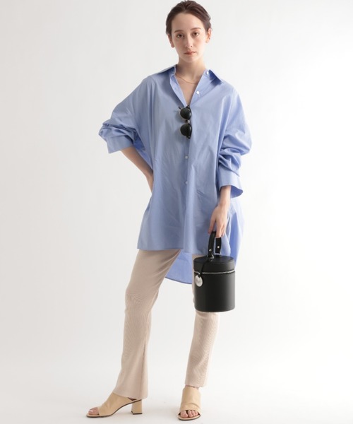 BABYLONE（バビロン）の「BABYLONE / コットンオーバーシャツ（シャツ/ブラウス・レディース・ブルー/ホワイト系その他/ブルー系その他/パープル系その他/ピンク系その他・フリー）」の6枚目の写真