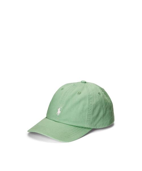 POLO RALPH LAUREN CHILDRENSWEAR(ポロ ラルフ ローレン チルドレンズウェア)の「コットン チノ ボール キャップ(キャップ・キッズ・グリーン・ONE)」の1枚目の写真