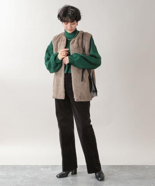 RAGEBLUE（レイジブルー）の「3WAY/ファーベストキルティングコート/261015（ミリタリージャケット・レディース・ブラック/オフホワイト/オリーブ・FREE）」の18枚目の写真