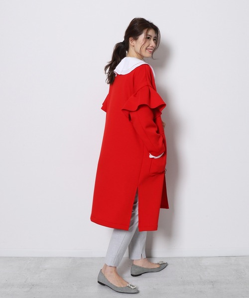Re Verofonna レッド トレンチコート 38 Re Verofonna レッド トレンチコート 38