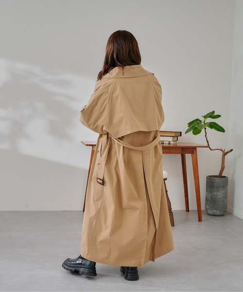 CPCM(シーピーシーエム)の「バックヨーク付ロングトレンチコート(トレンチコート・レディース・ピンク/ベージュ/アイボリー・FREE)」の13枚目の写真