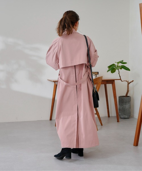 CPCM(シーピーシーエム)の「バックヨーク付ロングトレンチコート(トレンチコート・レディース・ピンク/ベージュ/アイボリー・FREE)」の22枚目の写真