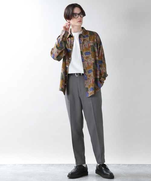 RAGEBLUE（レイジブルー）の「＜セットアップ着用可能＞PEツイル/センタープレステーパードスラックス/260522（スラックス・メンズ・ライトブルー/ブラック/パープル/オフホワイト/ダークグレー・MEDIUM/LARGE）」の16枚目の写真