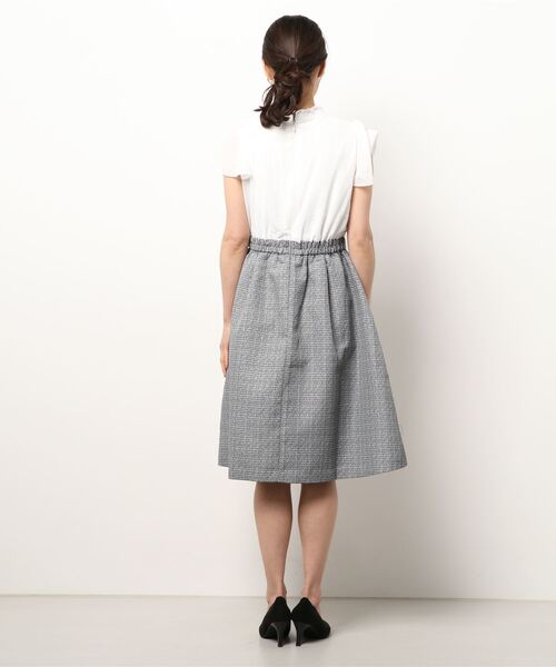 axes femme(アクシーズファム)の「ツイードドッキングワンピース(ワンピース・レディース・ネイビー/ブラック/ピンク・MEDIUM)」の5枚目の写真