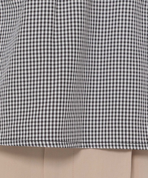mysty woman（ミスティウーマン）の「ギンガムシャーリングブラウス 272395（シャツ/ブラウス・レディース・ライトブルー/ブラック/イエロー・FREE）」の11枚目の写真