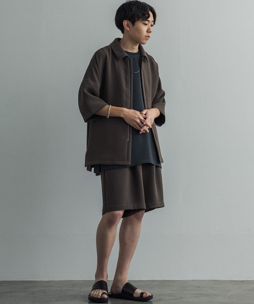 WYM × ATTACHMENT（ウィム×アタッチメント）の「EASY WIDE TUCK SHORTS（その他パンツ・メンズ・ブラウン/グレー系・S/M/L）」の14枚目の写真