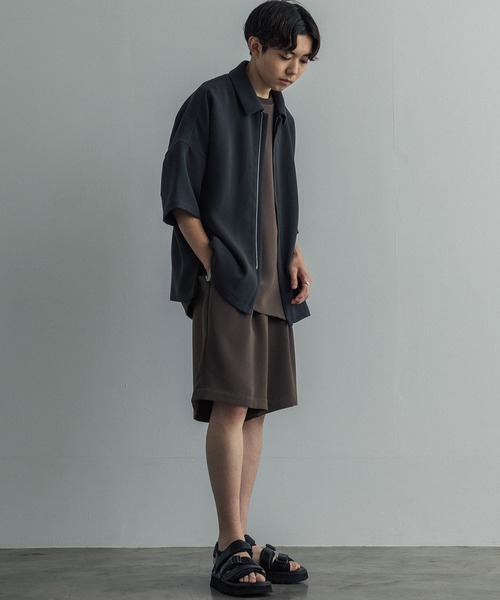 WYM × ATTACHMENT（ウィム×アタッチメント）の「EASY WIDE TUCK SHORTS（その他パンツ・メンズ・ブラウン/グレー系・S/M/L）」の13枚目の写真