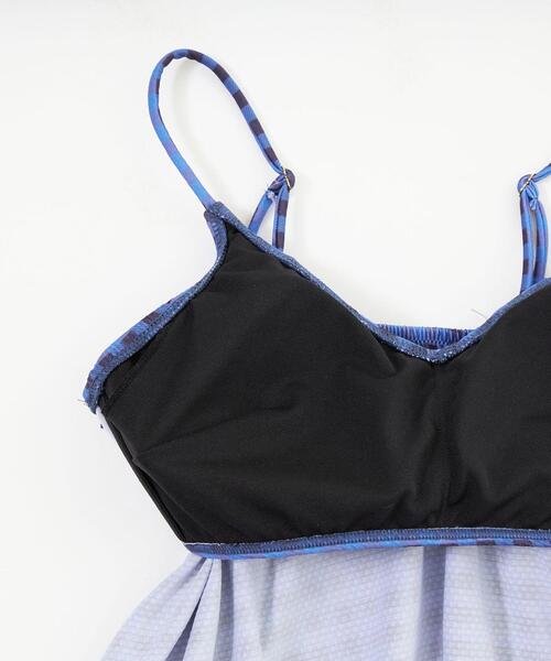 キャミフレアトップ ショーツ チェック スイムウエア / 水着