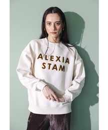 ALEXIA STAM | Chenille Logo Sweatshirt/刺繍ロゴスウェット(スウェット)
