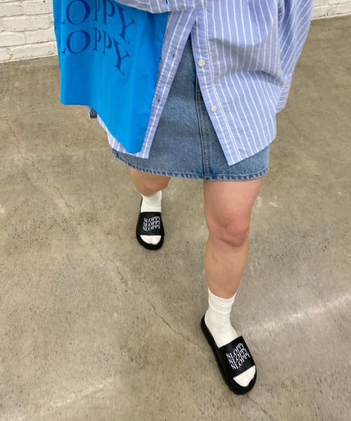 WHO'S WHO gallery（フーズフーギャラリー）の「【SLOPPY/スロッピー】サンダル（サンダル・レディース・グリーン/オフホワイト/ブラック・FREE）」の6枚目の写真