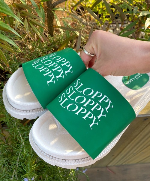 WHO'S WHO gallery（フーズフーギャラリー）の「【SLOPPY/スロッピー】サンダル（サンダル・レディース・グリーン/オフホワイト/ブラック・FREE）」の13枚目の写真