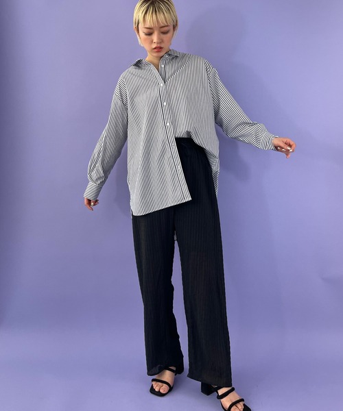 Shelly island(シェリーアイランド)の「シャーリングシアーイージーパンツ(その他パンツ・レディース・ホワイト/ブラック/パープル・FREE/M)」の19枚目の写真