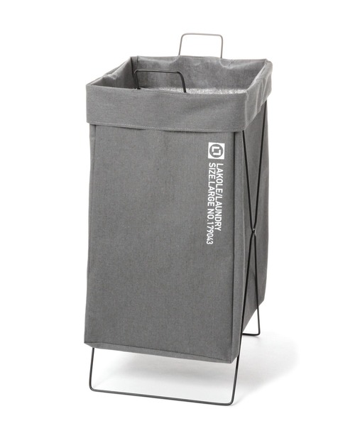LAKOLE（ラコレ）の「ランドリーバッグ(LL) / 263914（ランドリーグッズ・レディース・チャコール/アイボリー・FREE）」の3枚目の写真