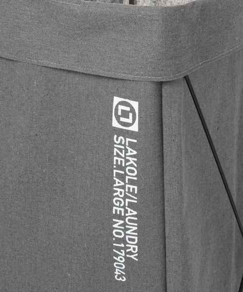 LAKOLE（ラコレ）の「ランドリーバッグ(LL) / 263914（ランドリーグッズ・レディース・チャコール/アイボリー・FREE）」の7枚目の写真