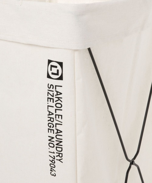 LAKOLE（ラコレ）の「ランドリーバッグ(LL) / 263914（ランドリーグッズ・レディース・チャコール/アイボリー・FREE）」の14枚目の写真