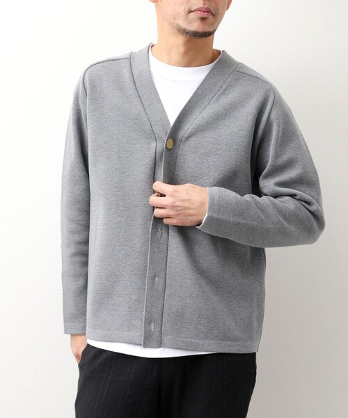 NOLLEY'S goodman（ノーリーズグッドマン）の「ミラノリブ金ボタンカーディガン (キレイめ着回し羽織アイテム）（カーディガン/ボレロ・メンズ・ブラック/グレー/グリーン・LARGE/MEDIUM）」の19枚目の写真