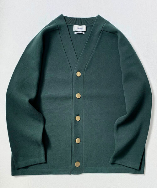 NOLLEY'S goodman（ノーリーズグッドマン）の「ミラノリブ金ボタンカーディガン (キレイめ着回し羽織アイテム）（カーディガン/ボレロ・メンズ・ブラック/グレー/グリーン・LARGE/MEDIUM）」の3枚目の写真