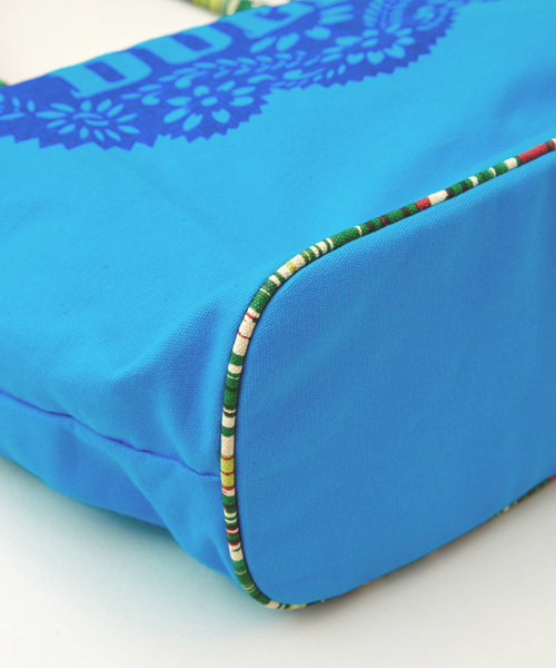 チャイハネ（チャイハネ）の「【チャイハネ】パペルピカド★BIGトートバッグ（トートバッグ・レディース・ピンク/ホワイト/オレンジ/イエロー/ブルー/レッド/ターコイズブルー・FREE）」の9枚目の写真