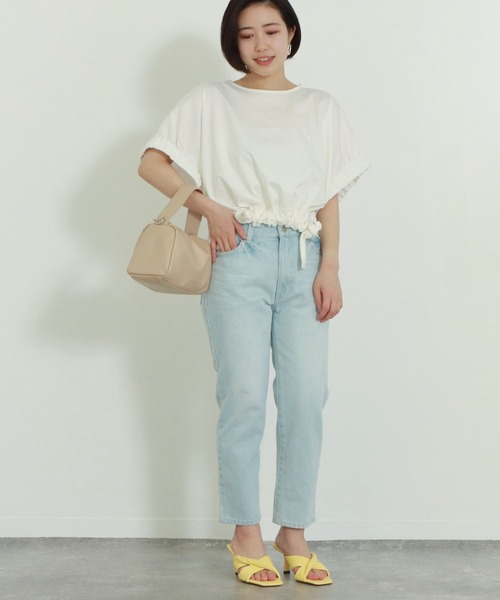 AULI（アウリィ）の「【低身長向けサイズ】スリムストレートデニムパンツ（デニムパンツ・レディース・ライトブルー/インディゴブルー/ブルー・S/XS/XXS）」の9枚目の写真